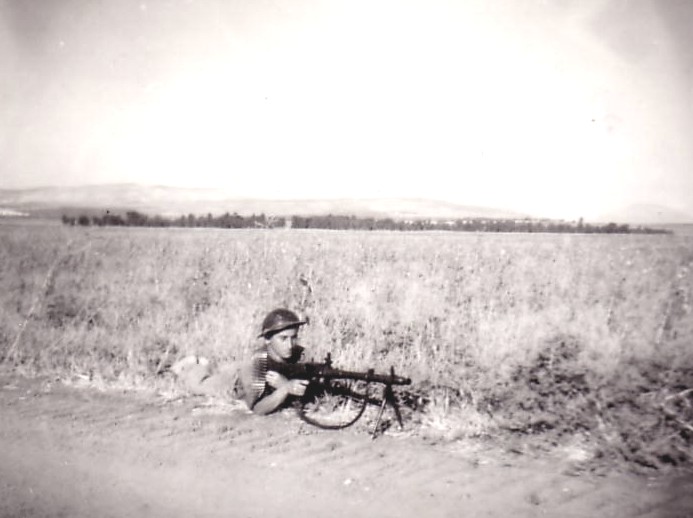 Aharon in Haganah training in 1948.