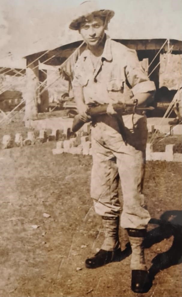 Bezalel in his “Palmach” uniform.
