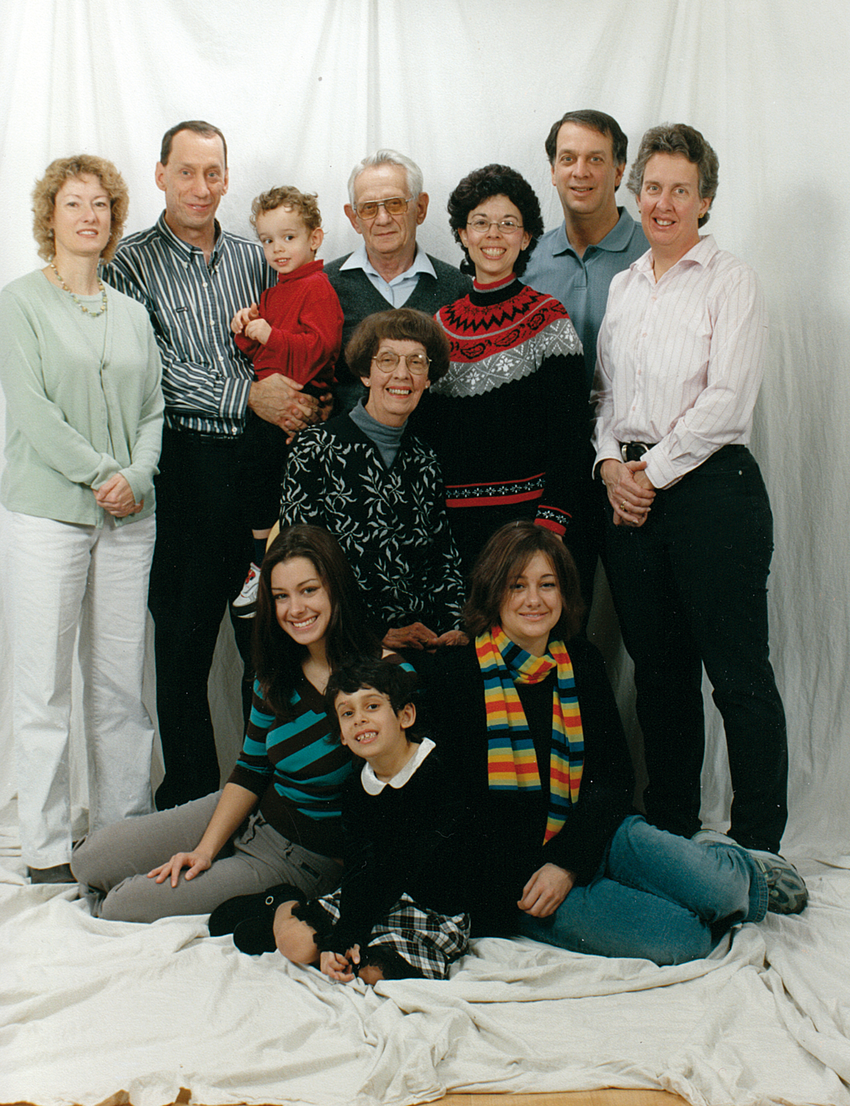 Die Familie von John Bernheim 2005 in den USA.