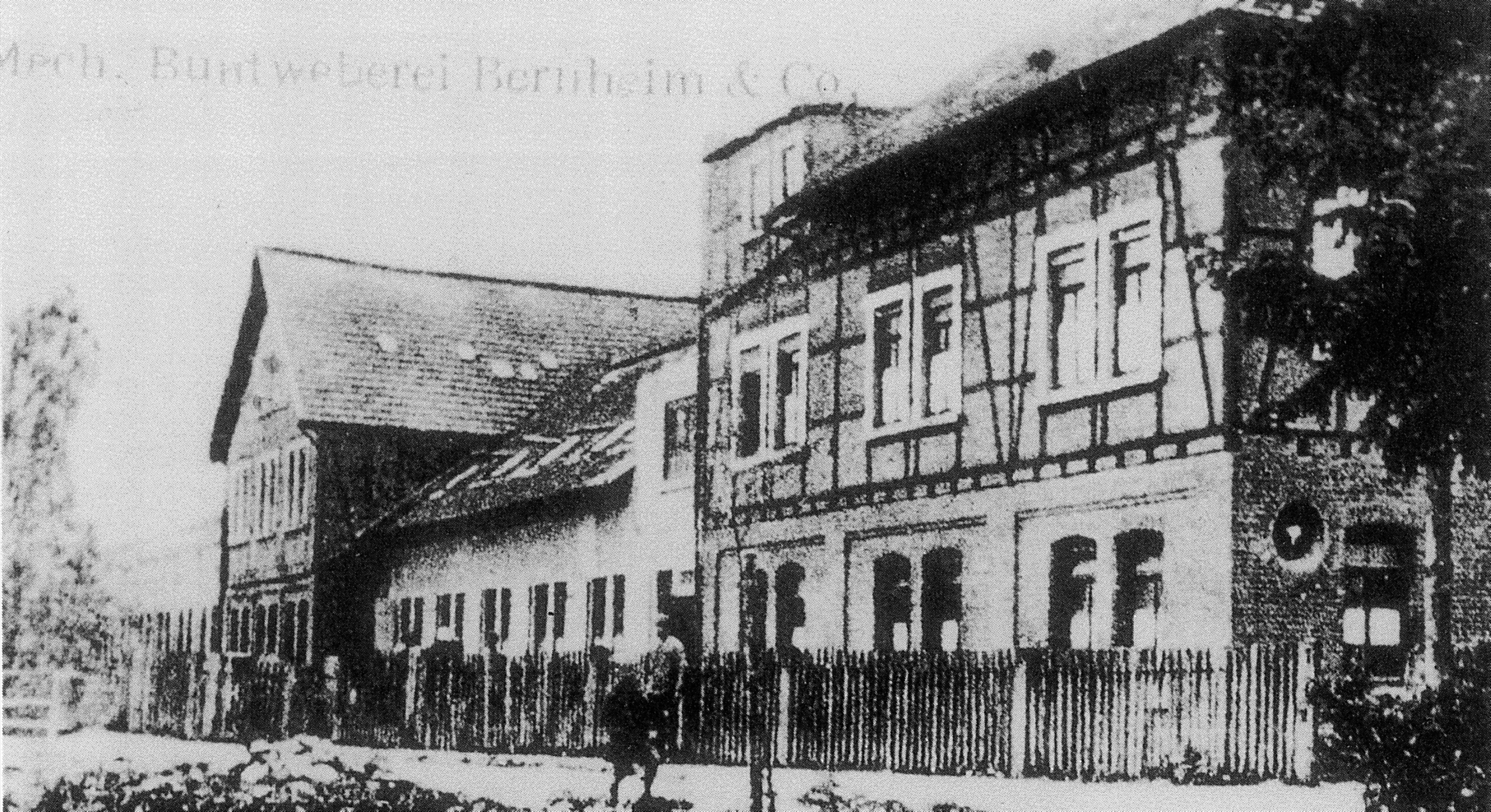 Die Mechanische Buntweberei um 1900.