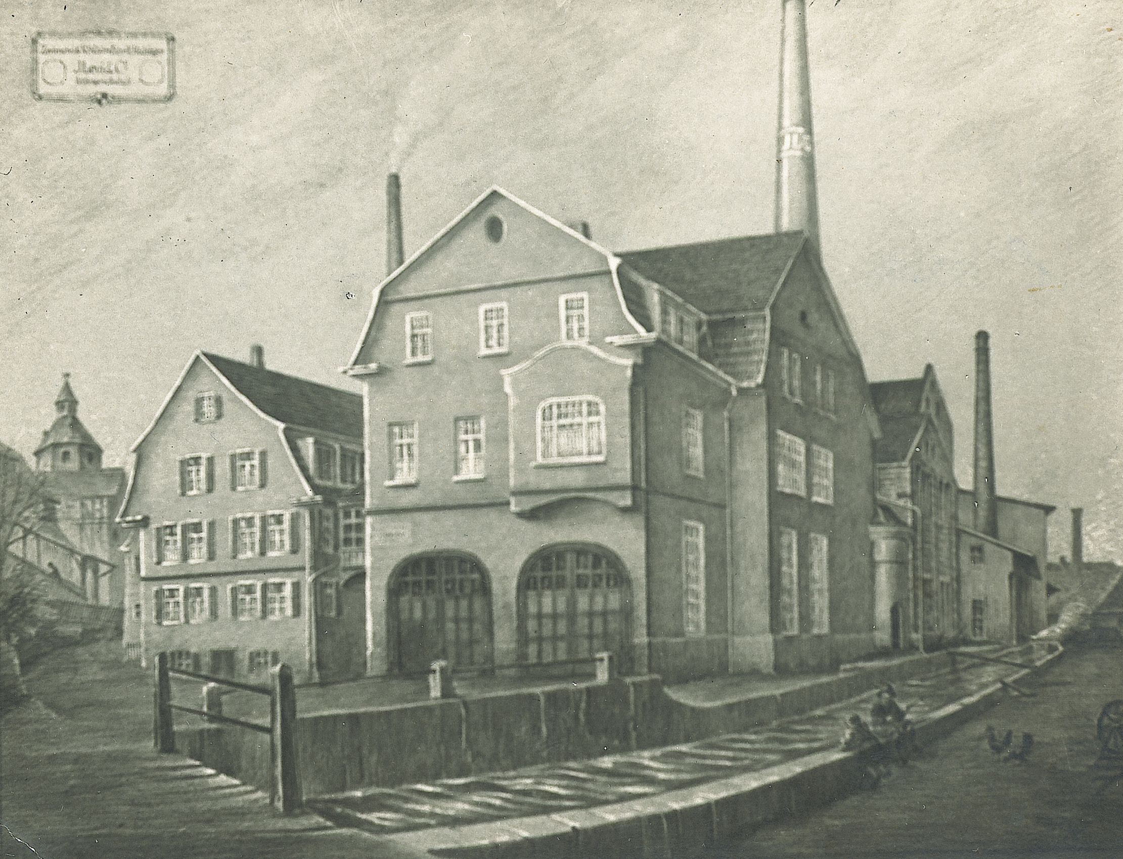 Levi & Co. company on the Mühlkanal in Hechingen