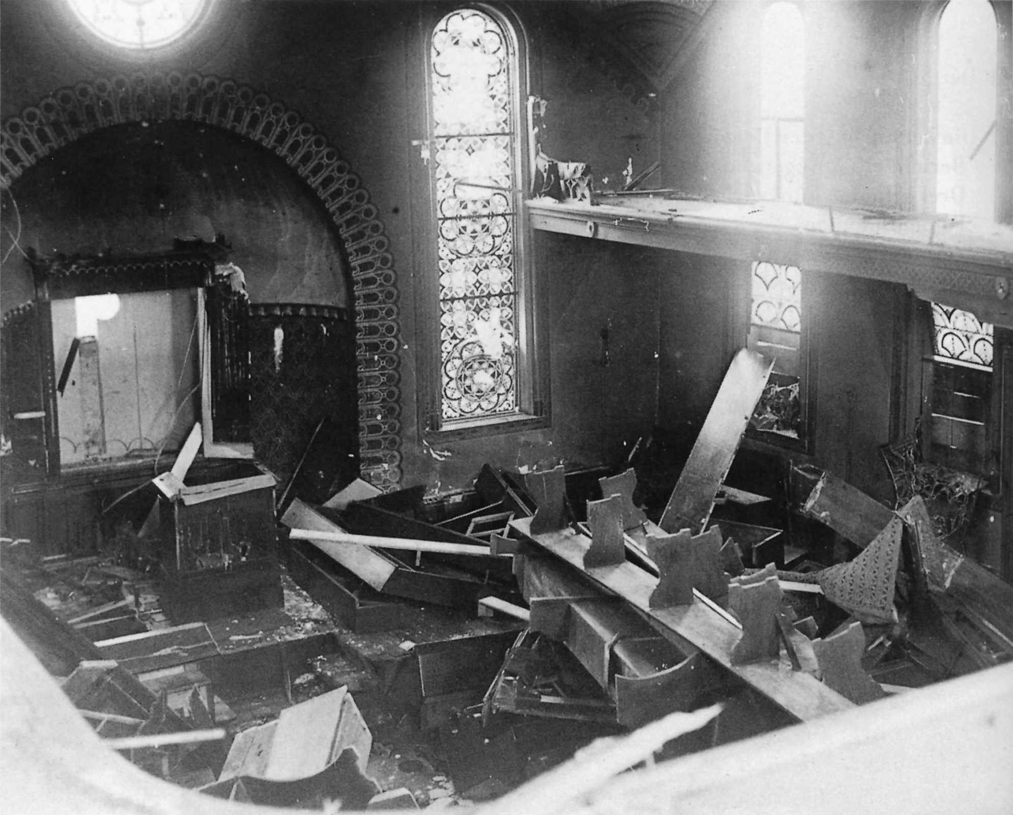 Zerstörte Synagoge in Hechingen